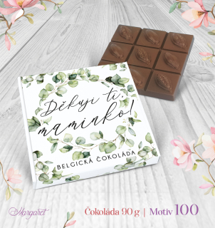 Belgická čokoláda 90 g  |  Motiv 100